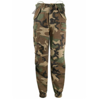 R13 Calça cenoura camuflada - Verde