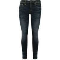 R13 Calça jeans skinny cintura baixa - Azul
