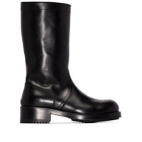 Raf Simons Bota de couro - Preto