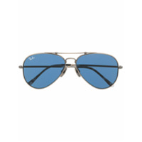 Ray-Ban aviator frame sunglasses - Prateado