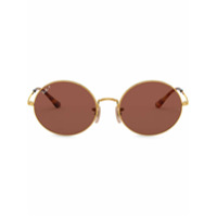 Ray-Ban Óculos de sol oval 1970 - Dourado