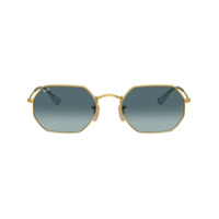 Ray-Ban RB3556N octagonal sunglasses - Dourado