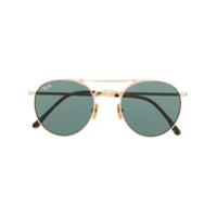 Ray-Ban round frame sunglasses - Dourado