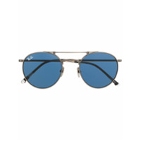 Ray-Ban round frame sunglasses - Prateado