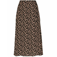 Reformation Jaime slit midi skirt - Preto