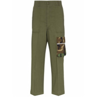 Rentrayage Calça cropped cargo - Verde