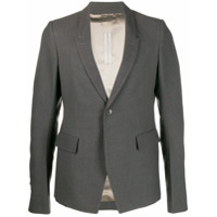 Rick Owens Blazer de lapelas finas - Cinza