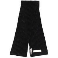 Rick Owens chunky knit scarf - Preto