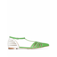Rosie Assoulin Sapato flat - Verde
