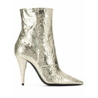 Saint Laurent Ankle boot metalizada - Dourado