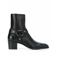 Saint Laurent Bota de couro - Preto