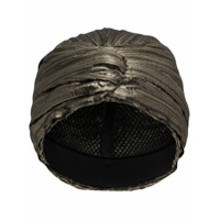 Saint Laurent Turbante preto e dourado