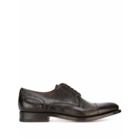 Santoni Derby de couro - Marrom