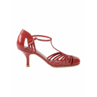 Sarah Chofakian Sapato de couro - Vermelho