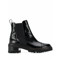 See by Chloé leather chelsea boots - Preto
