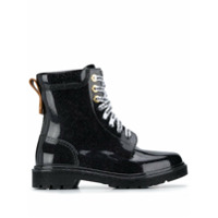 See by Chloé varnished lace-up boots - Preto