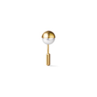 Shihara Par de brincos de ouro 18k - Metálico