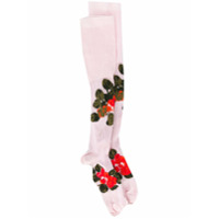 Simone Rocha thigh-high floral socks - Rosa