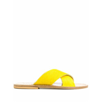 Solange Sandália de couro - Amarelo