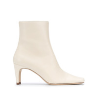 STAUD Ankle boot com zíper lateral - Neutro