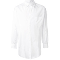 sulvam Camisa oversized com botões - Branco