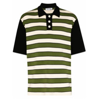 Sunnei Camisa polo listrada - Verde