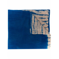 Suzusan Echarpe com estampa tie-dye - Azul
