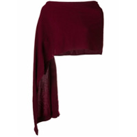 Talbot Runhof sleeved stole - Vermelho