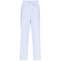 TEKLA Calça de pijama listrada - Azul