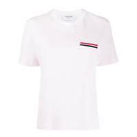 Thom Browne Camiseta de tricô canelada - Rosa