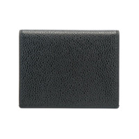Thom Browne Porta de cartões de couro - Preto