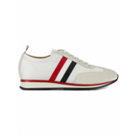 Thom Browne Tênis com listras - Branco