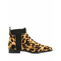 Tod's Ankle boot animal print - Marrom