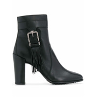 Tod's Ankle boot com franjas - Preto