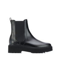 Tod's Ankle boot com logo gravado - Preto