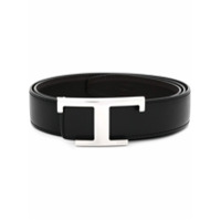 Tod's Cinto com placa T - Marrom