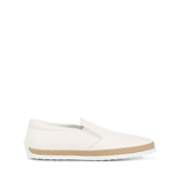 Tod's Espadrille slip-on em couro - Branco