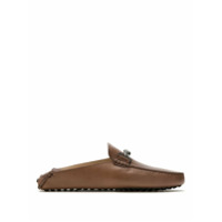 Tod's Loafer de couro com aplicação - Marrom