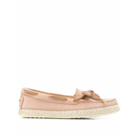 Tod's Mocassim com detalhe de renda - Rosa