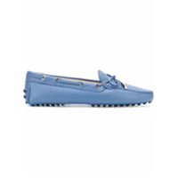 Tod's Mocassim com laço frontal de couro - Azul