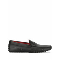 Tod's Mocassim com logo gravado - Preto
