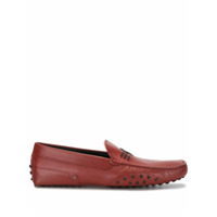 Tod's Mocassim com logo - Vermelho