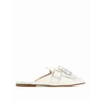 Tod's Mule de couro com tassel - Branco