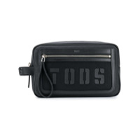 Tod's Nécessaire com logo - Preto