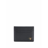 Tod's Porta-cartões com placa de logo - Preto