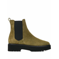 Tod's pull-on platform boots - Verde