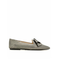 Tod's Slipper de couro - Cinza