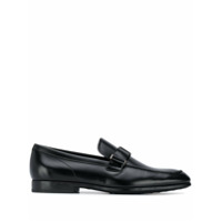 Tod's T buckle loafers - Preto