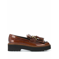 Tod's tassel platform loafers - Marrom