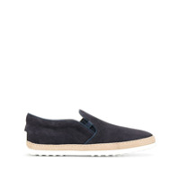 Tod's Tênis slip-on com juta - Azul